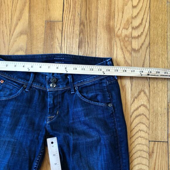 Hudson EUC Women's Dark Wash Straight Leg Jeans Size 28 - Picture 8 of 10